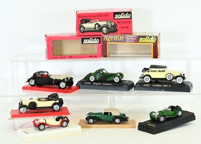 SOLIDO Age d'Or, 7 cars in near new condition...