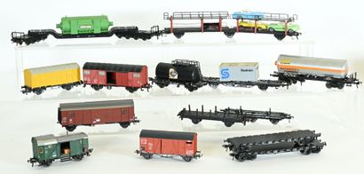FLEISCHMANN, KLEINBAHN, various Ho,11 freight...