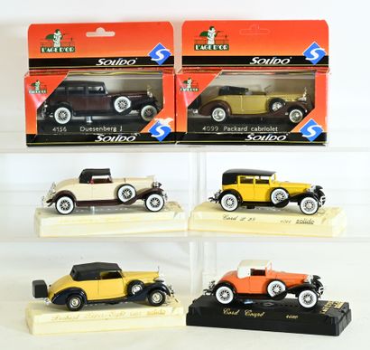SOLIDO Age d'Or, 6 cars in near new condition:
...