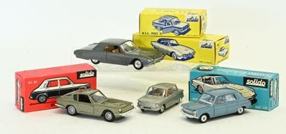 SOLIDO 4 cars in 1/43 scale, near new condition...