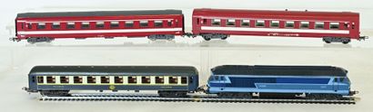 LIMA, JOUEF, Ho; 1 diesel locomotive and...