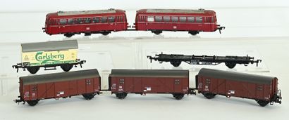 LIMA, FLEISCHMANN, Ho:
- 5 freight cars including...