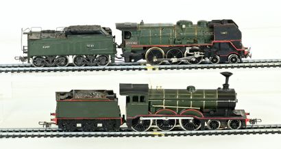 Tri-ang et divers Ho, deux locomotives à...