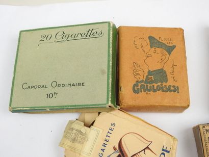 France, 1st and 2nd World War.
Packs of cigarettes...