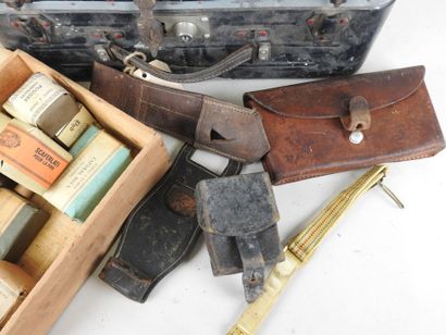 French sailor's metal suitcase containing...