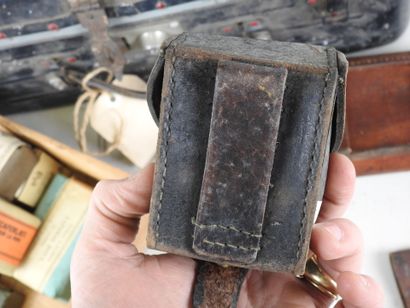 French sailor's metal suitcase containing...