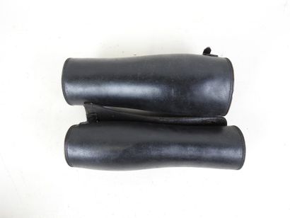 FRANCE, 1st WW.
Pair of black leather Officer's...