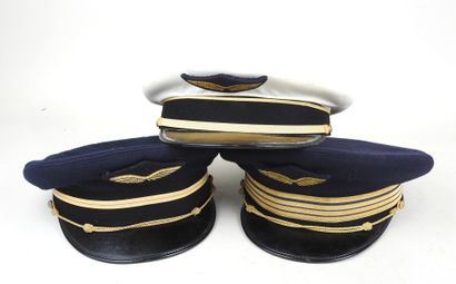 FRANCE, 20th century.
Three Air Force caps...