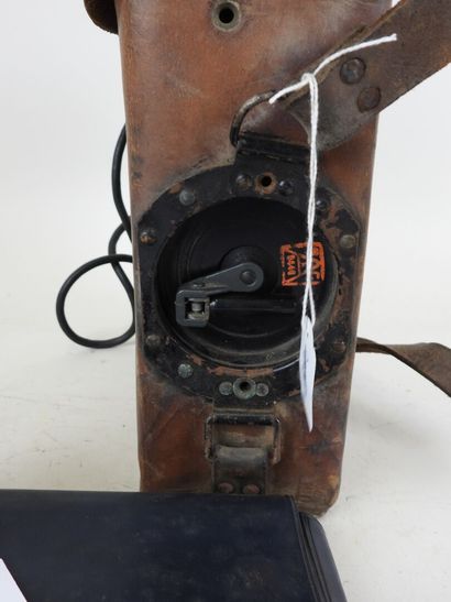 France, 20th century.
Field telephone in...