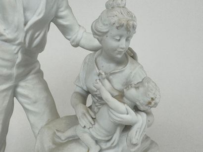 School, 20th century.
Bisque group of a family.
27...