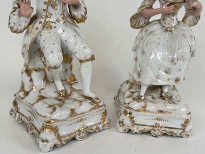 Paris porcelain, 19th century.
Two large...