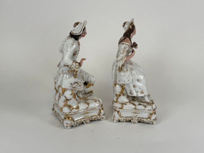 Paris porcelain, 19th century.
Two large...