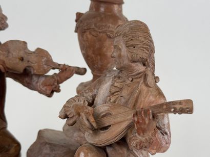 School, 20th century.
The musicians.
Terracotta...