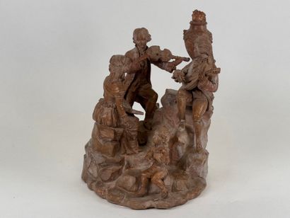 School, 20th century.
The musicians.
Terracotta...