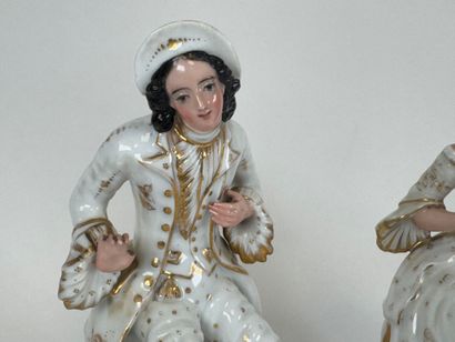 Paris porcelain, 19th century.
Two large...