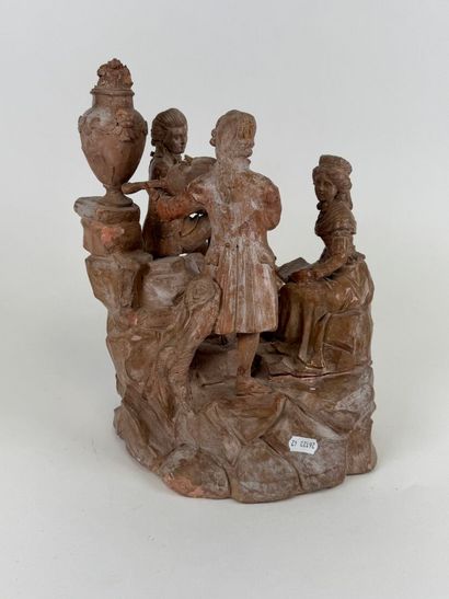 School, 20th century.
The musicians.
Terracotta...