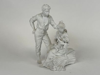 School, 20th century.
Bisque group of a family.
27...