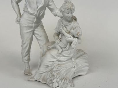 School, 20th century.
Bisque group of a family.
27...