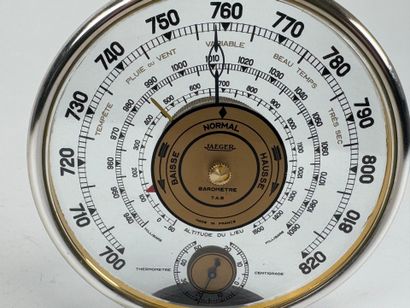 JAEGER.
Barometer-thermometer in glass and...