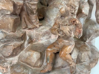 School, 20th century.
The musicians.
Terracotta...