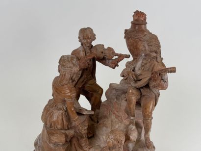 School, 20th century.
The musicians.
Terracotta...