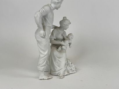 School, 20th century.
Bisque group of a family.
27...