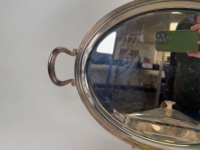 Silver-plated metal lot including :
- an...