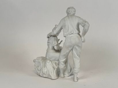 School, 20th century.
Bisque group of a family.
27...