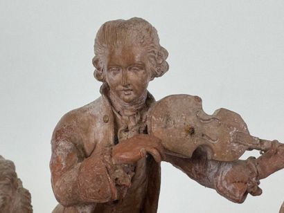 School, 20th century.
The musicians.
Terracotta...