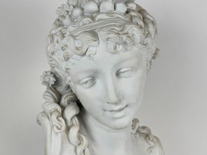 Paul DUBOY (1830-1887)
Bust of a young woman...