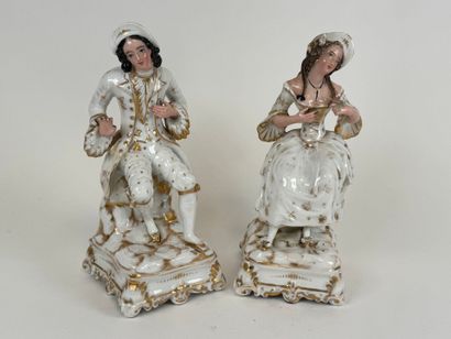 Paris porcelain, 19th century.
Two large...