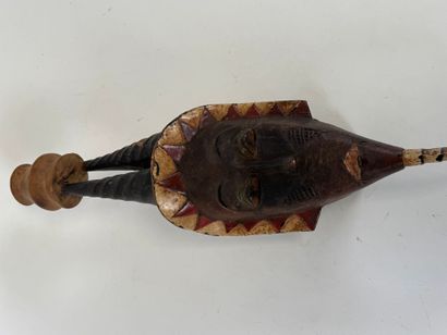 GOURO, COTE D'IVOIRE, XXe.
Masque en bois...