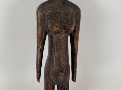 BAMBARA, MALI, XXe.
Grand personnage en bois...