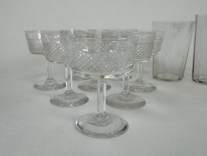 SEVRES, France.
Series of 8 small crystal...