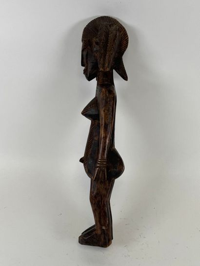 BAMBARA, MALI, XXe.
Grand personnage en bois...