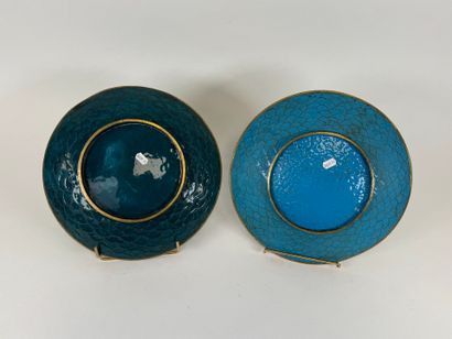 JAPAN, circa 1900.
Two circular dishes in...