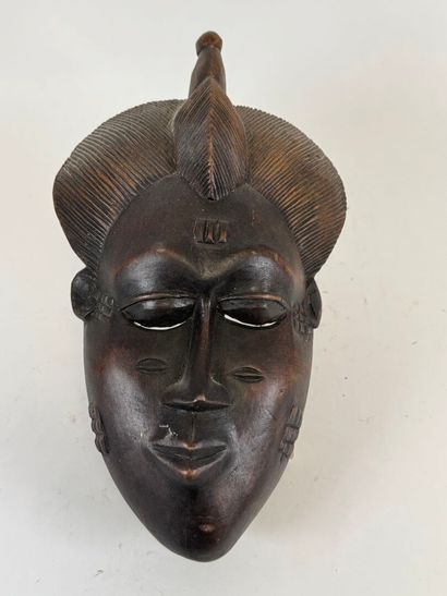 BAOULE, COTE D'IVOIRE, XXe.
Masque-portrait...