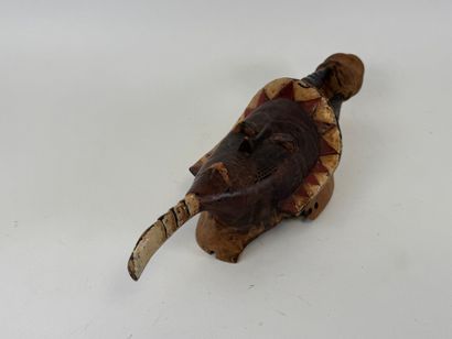 GOURO, COTE D'IVOIRE, XXe.
Masque en bois...