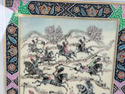 Indo-Persian, 20th century.
Fighting scene.
20...