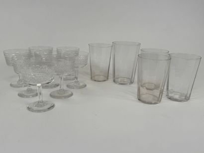 SEVRES, France.
Series of 8 small crystal...