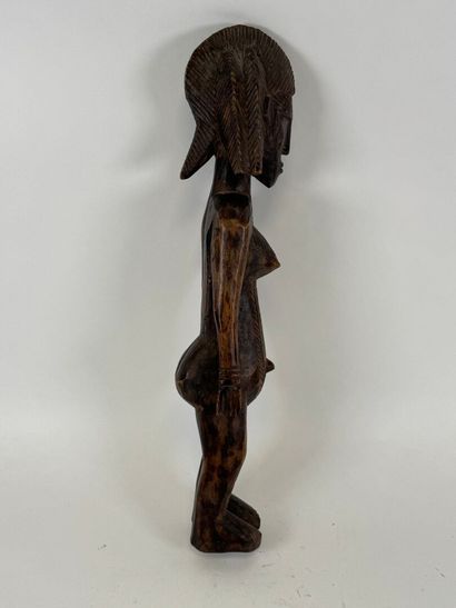 BAMBARA, MALI, XXe.
Grand personnage en bois...