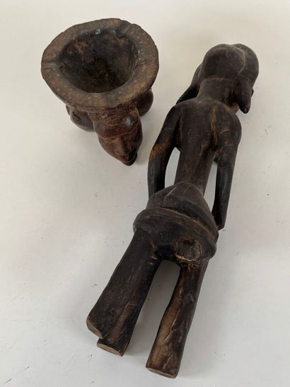 Afrique, XXe.
Personnage assis, BAMBARA,...