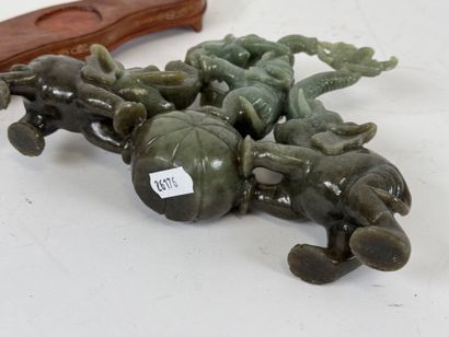 ASIA, 20th century.
Elephants and ball.
Subject...