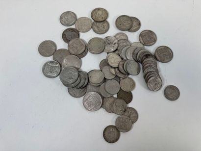 Lot of silver coins including :
- 26 pieces...