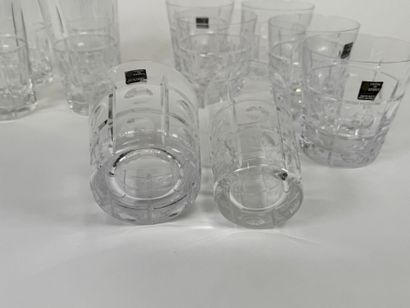 SEVRES.
Set of 5 orangeade glasses and 6...