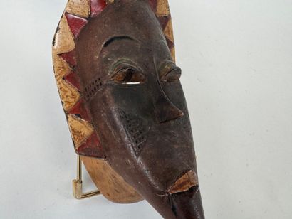 GOURO, COTE D'IVOIRE, XXe.
Masque en bois...