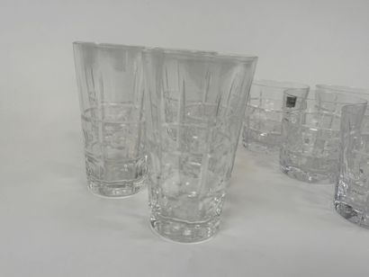 SEVRES.
Set of 5 orangeade glasses and 6...