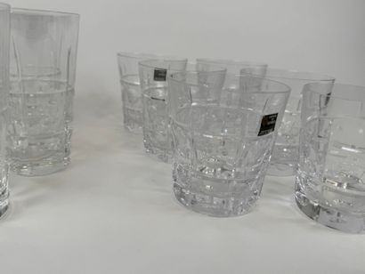 SEVRES.
Set of 5 orangeade glasses and 6...