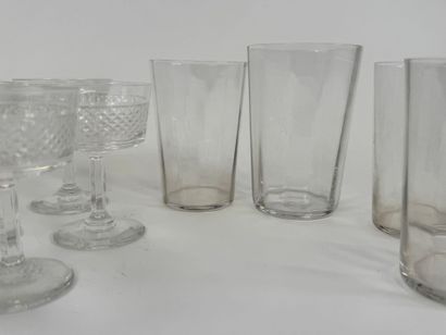 SEVRES, France.
Series of 8 small crystal...