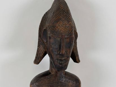 BAMBARA, MALI, XXe.
Grand personnage en bois...